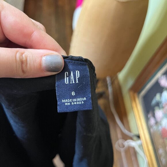 Y2K vintage GAP black halter sundress sz 6 - Picture 6 of 13